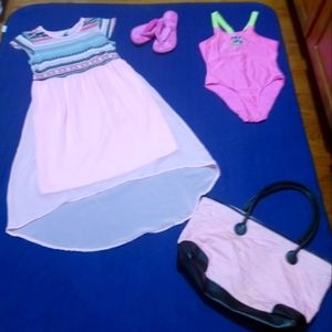 ***SOLD***Girl's Summer Dress/Swimsuit/Tote Bag - Size 14/16